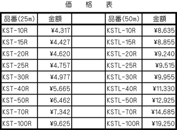 価格表